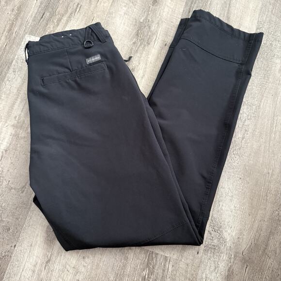 Columbia OMNI-SHADE Landroamer Pants Mens 32x32 AM5546 Black Straight Leg Hiking - Picture 1 of 6